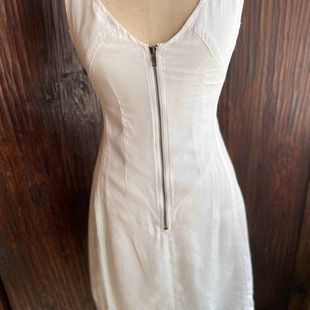 illia Cotton Twill Zip Front Dress